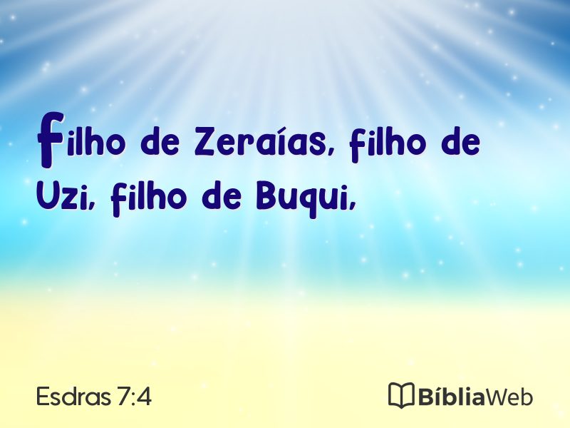 Esdras 7:4 em imagem para compartilhar
