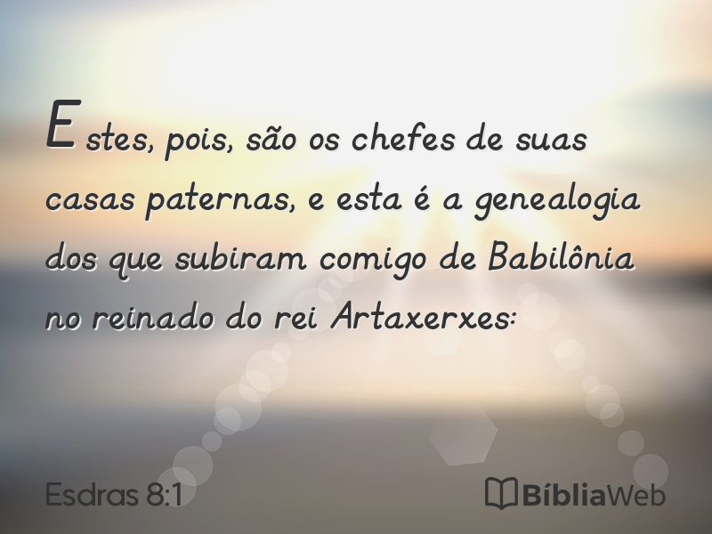 Esdras 8:1 em imagem para compartilhar