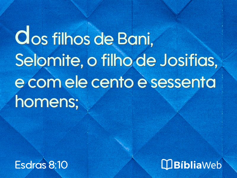 Esdras 8:10 em imagem para compartilhar