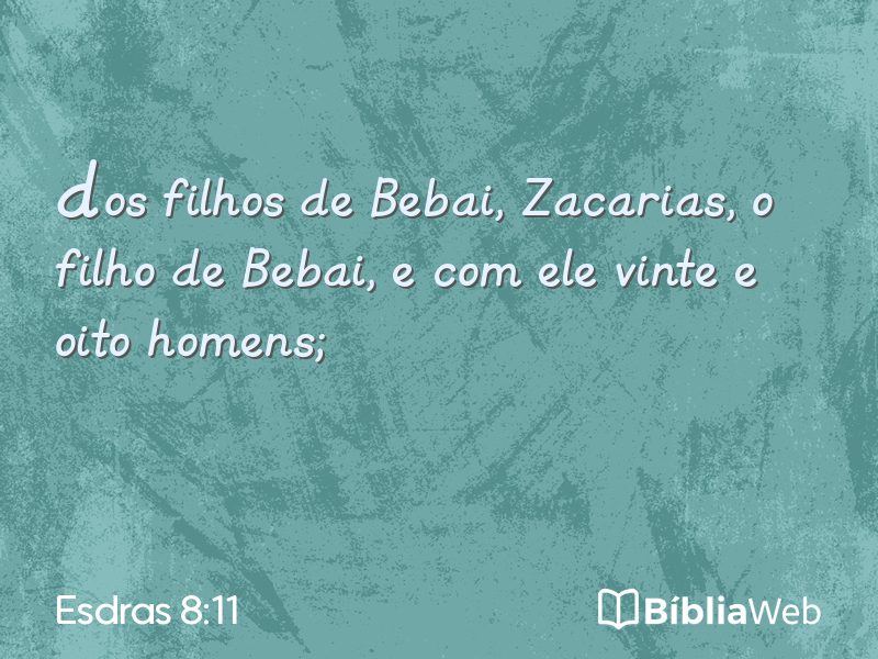 Esdras 8:11 em imagem para compartilhar