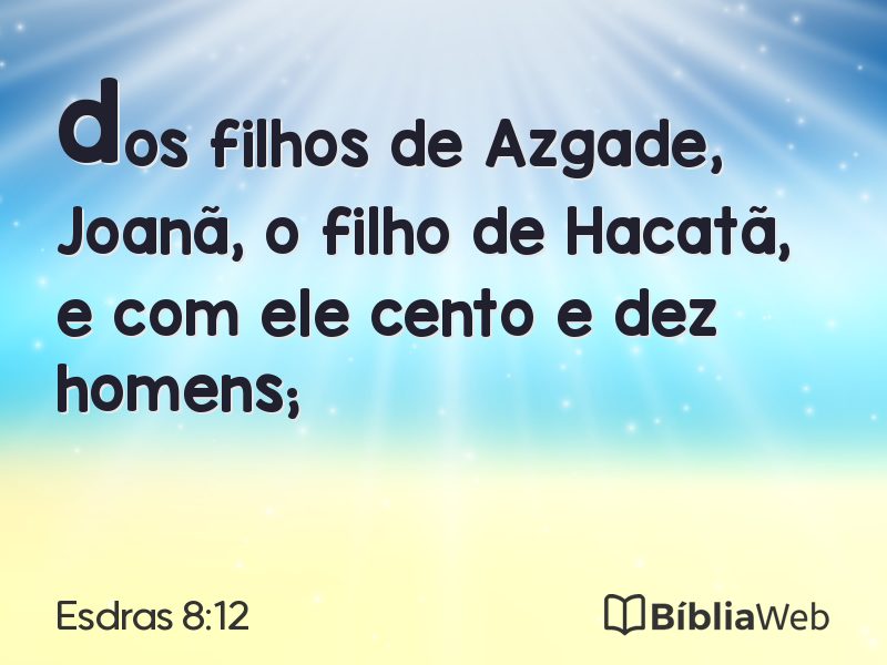 Esdras 8:12 em imagem para compartilhar