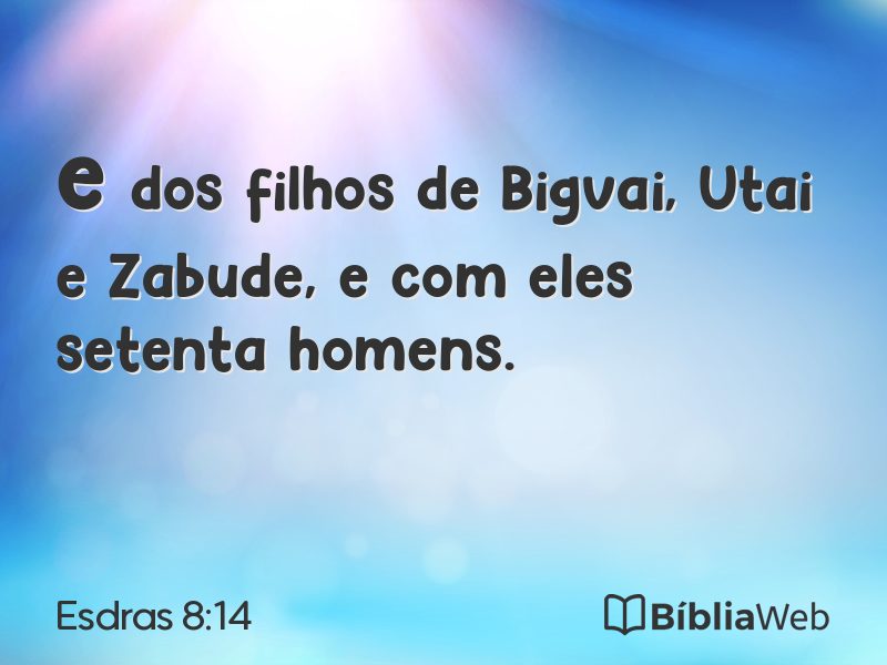 Esdras 8:14 em imagem para compartilhar