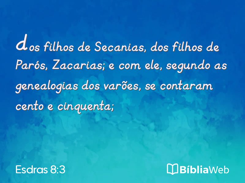 Esdras 8:3 em imagem para compartilhar