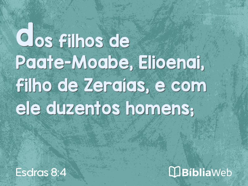 Esdras 8:4 em imagem para compartilhar