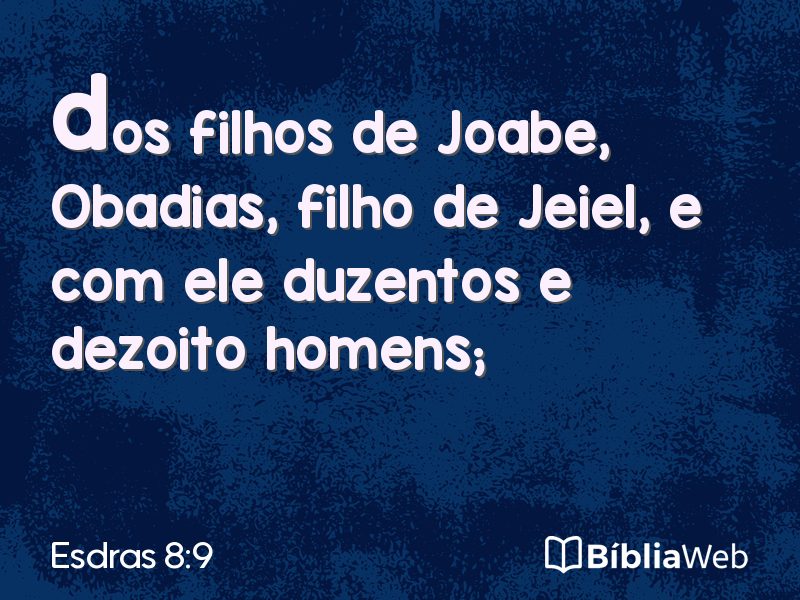 Esdras 8:9 em imagem para compartilhar