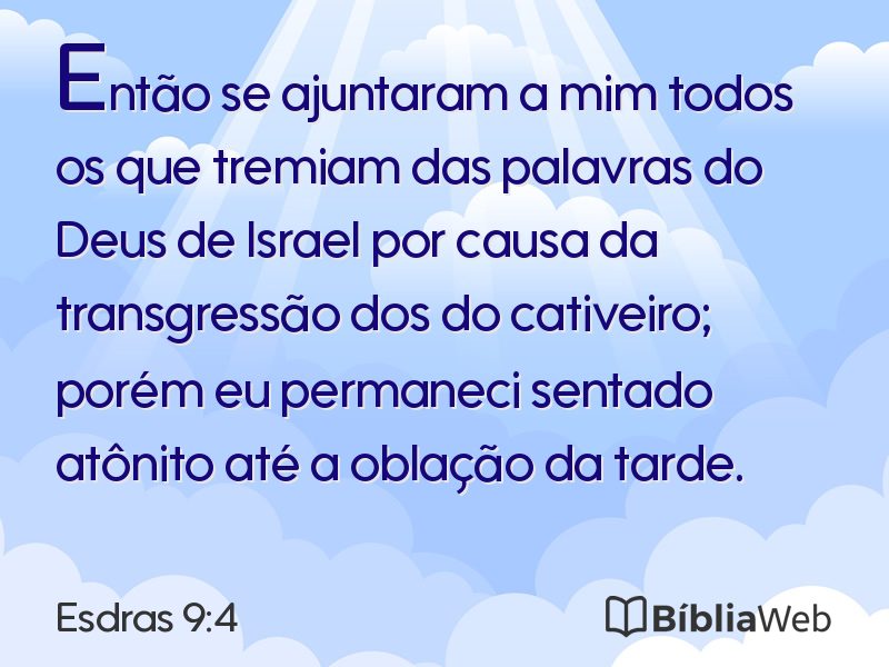Esdras 9:4 em imagem para compartilhar