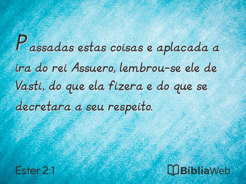 Ester 2:1 em imagem para compartilhar