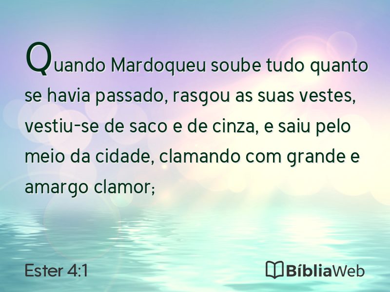 Ester 4:1 em imagem para compartilhar