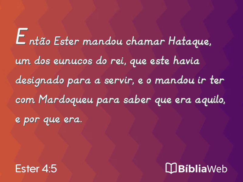 Ester 4:5 em imagem para compartilhar
