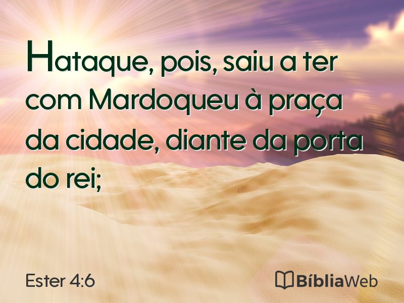 Ester 4:6 em imagem para compartilhar