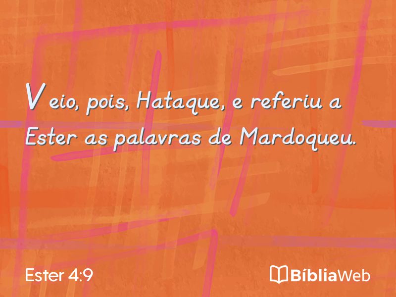 Ester 4:9 em imagem para compartilhar