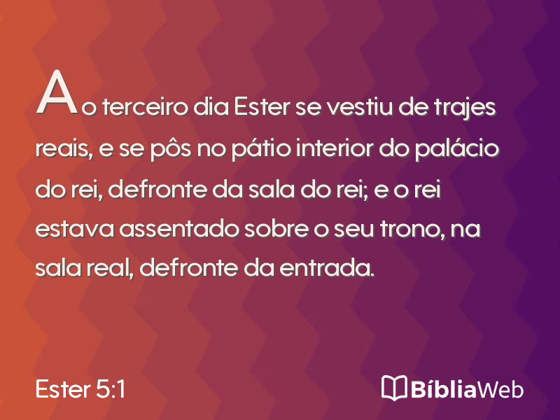 Ester 5:1 em imagem para compartilhar