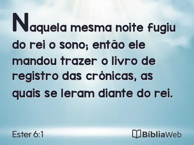 Ester 6:1 em imagem para compartilhar