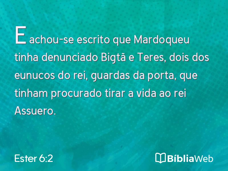 Ester 6:2 em imagem para compartilhar