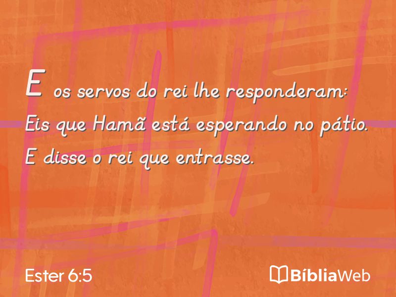 Ester 6:5 em imagem para compartilhar