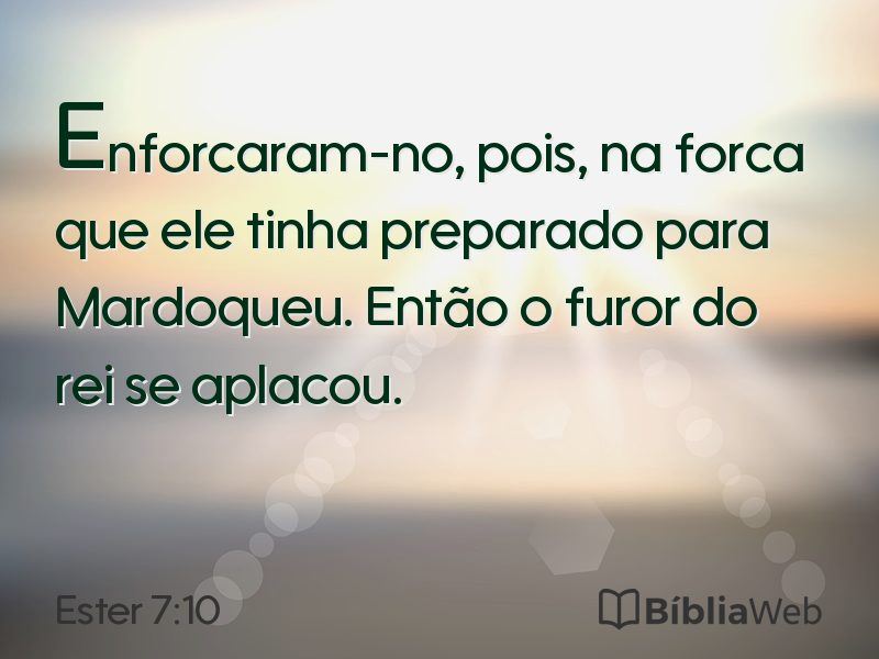 Ester 7:10 em imagem para compartilhar