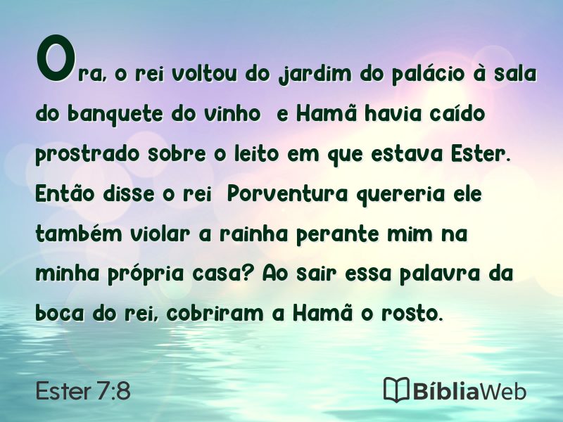 Ester 7:8 em imagem para compartilhar