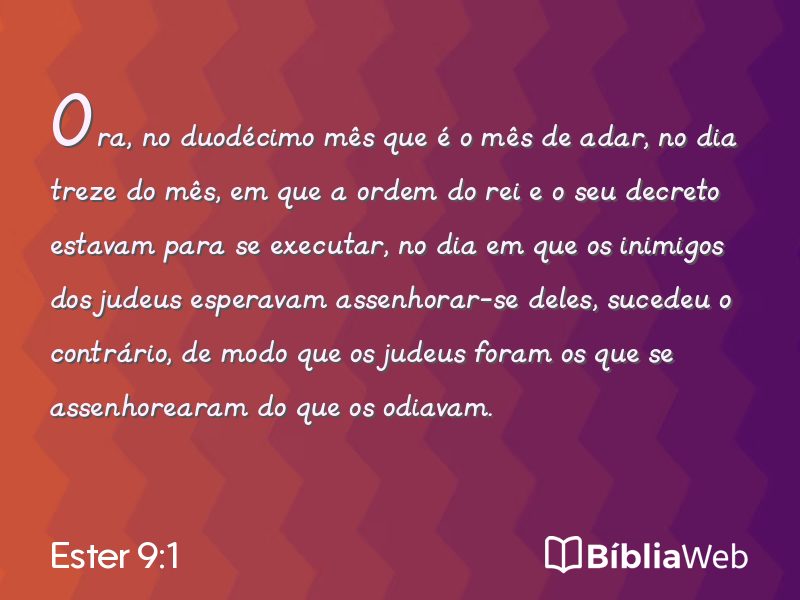 Ester 9:1 em imagem para compartilhar