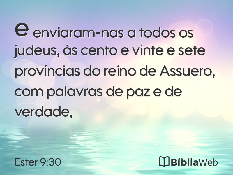 Ester 9:30 em imagem para compartilhar