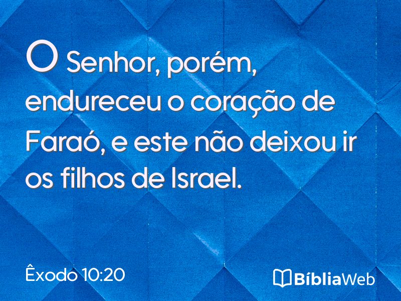 Êxodo 10:20 em imagem para compartilhar