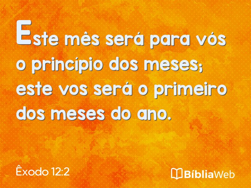 Êxodo 12:2 em imagem para compartilhar