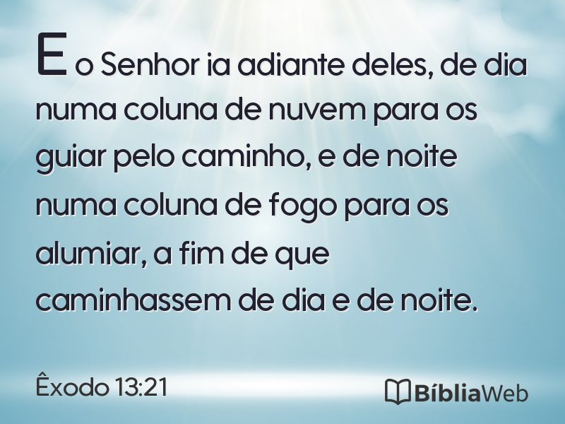 Êxodo 13:21 em imagem para compartilhar