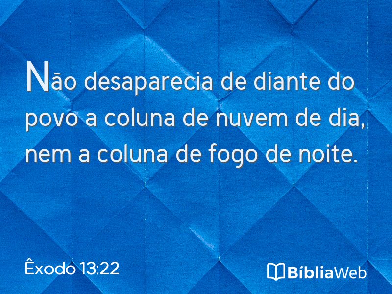 Êxodo 13:22 em imagem para compartilhar