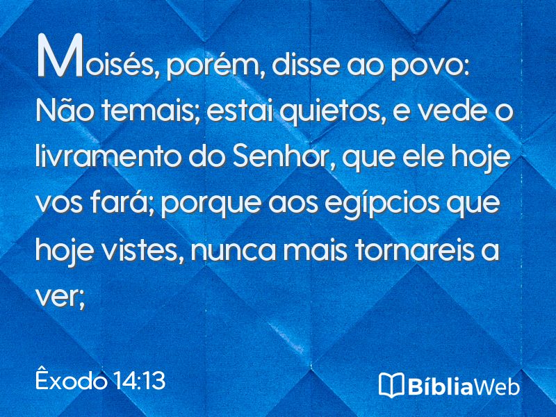 Êxodo 14:13 em imagem para compartilhar