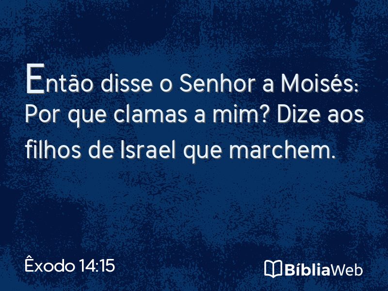 Êxodo 14:15 em imagem para compartilhar