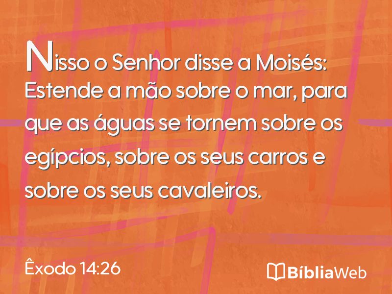 Êxodo 14:26 em imagem para compartilhar