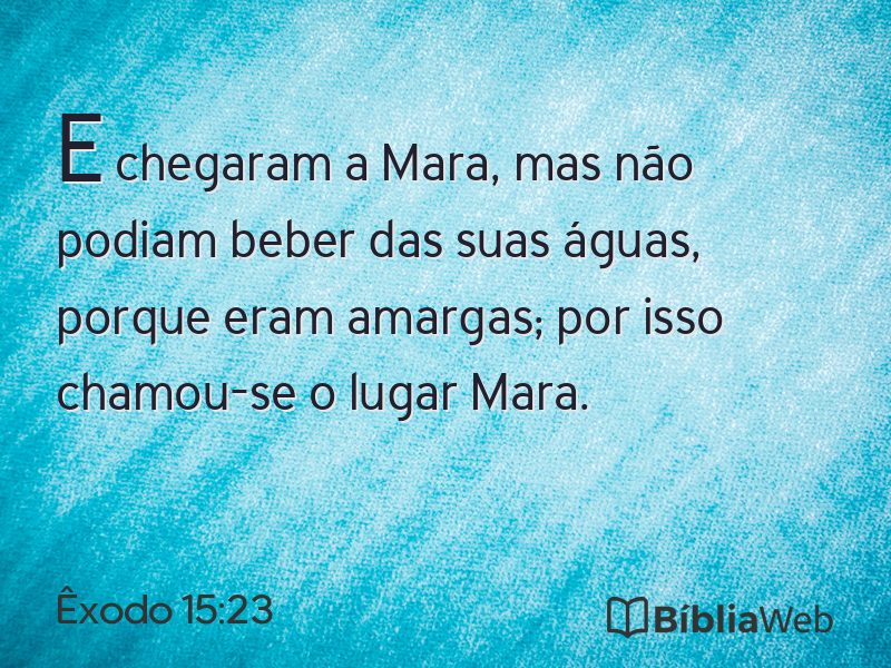 Êxodo 15:23 em imagem para compartilhar