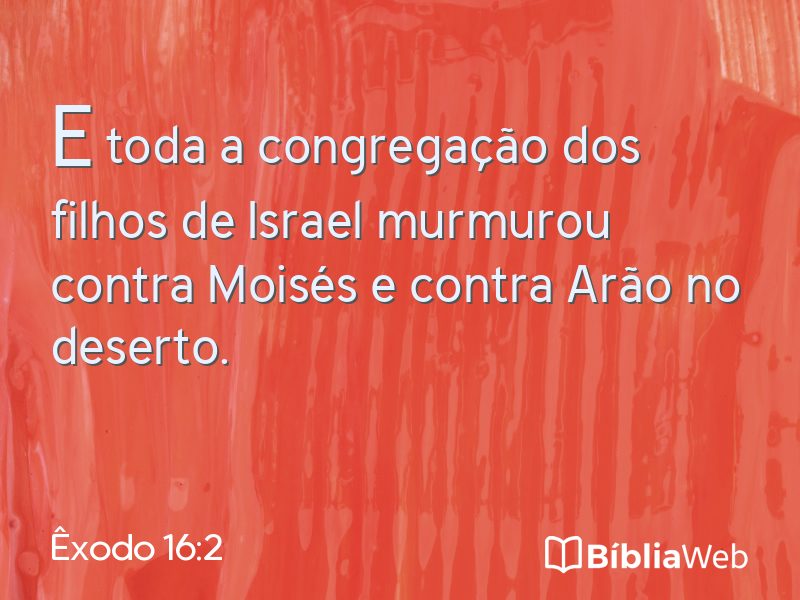 Êxodo 16:2 em imagem para compartilhar