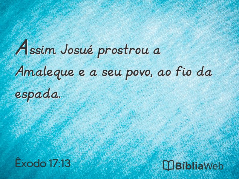 Êxodo 17:13 em imagem para compartilhar