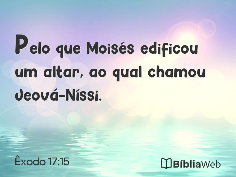 Êxodo 17:15 em imagem para compartilhar