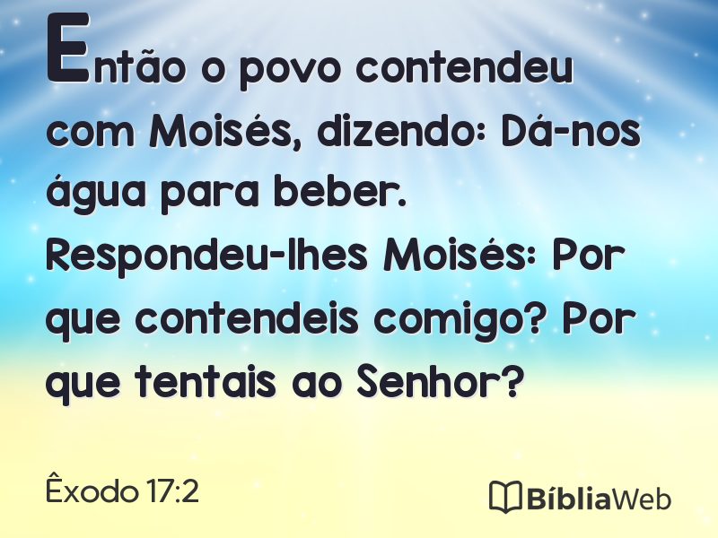 Êxodo 17:2 em imagem para compartilhar