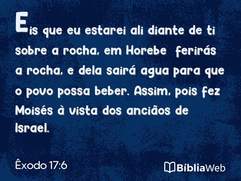 Êxodo 17:6 em imagem para compartilhar