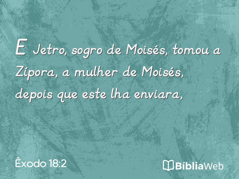 Êxodo 18:2 em imagem para compartilhar