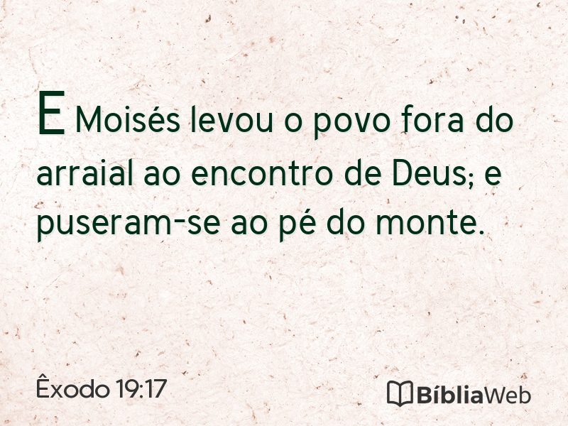 Êxodo 19:17 em imagem para compartilhar