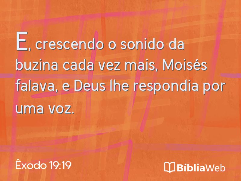 Êxodo 19:19 em imagem para compartilhar