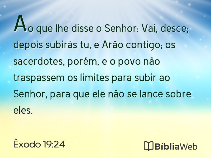 Êxodo 19:24 em imagem para compartilhar
