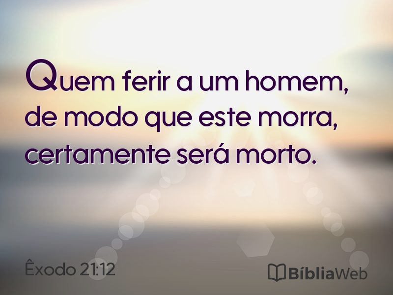 Êxodo 21:12 em imagem para compartilhar