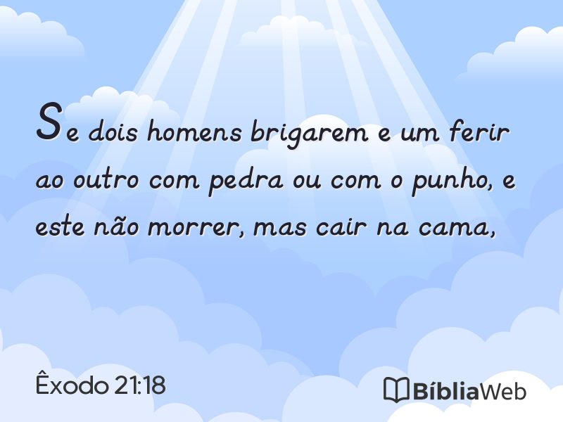 Êxodo 21:18 em imagem para compartilhar