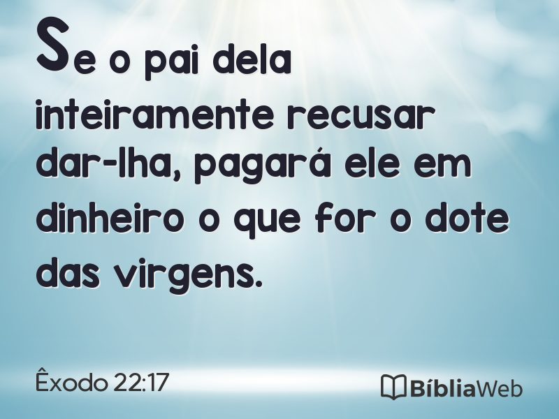 Êxodo 22:17 em imagem para compartilhar