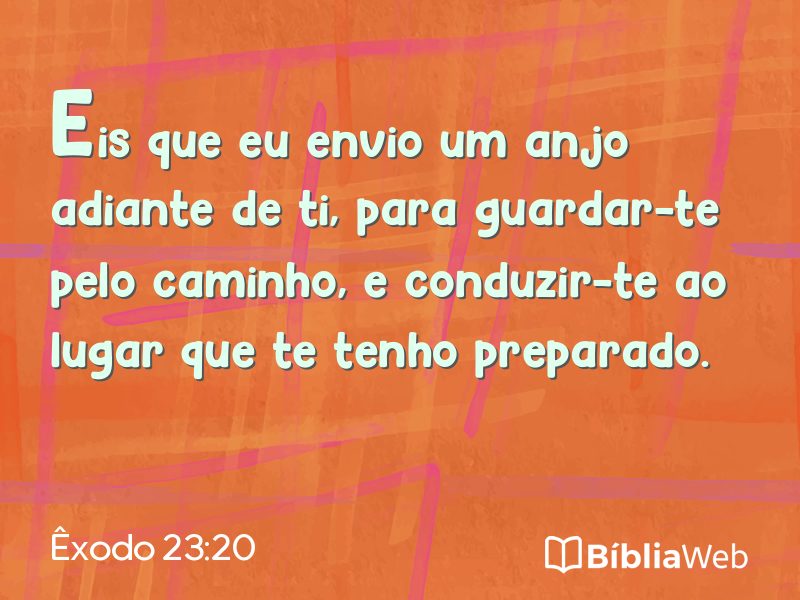 Êxodo 23:20 em imagem para compartilhar