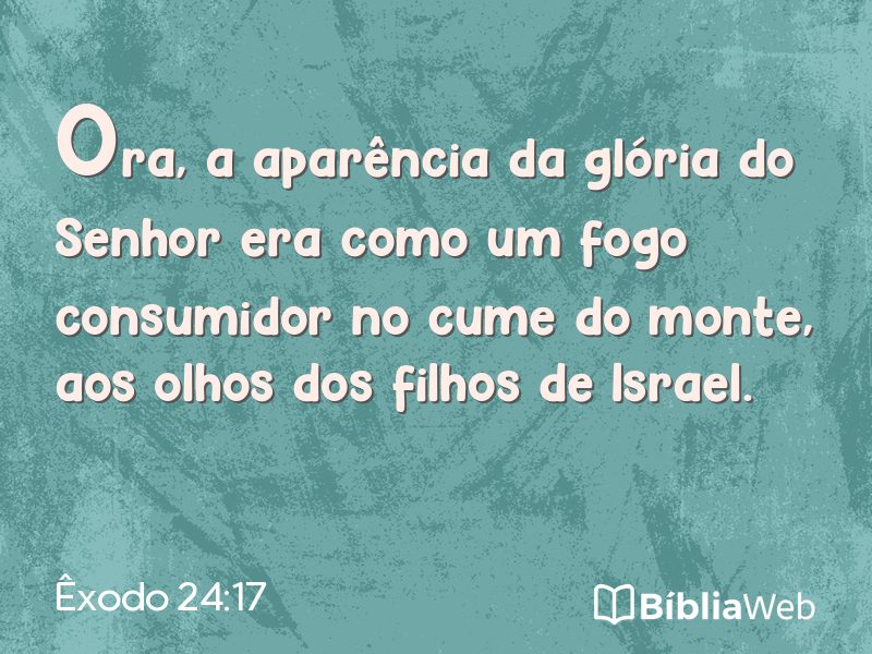 Êxodo 24:17 em imagem para compartilhar