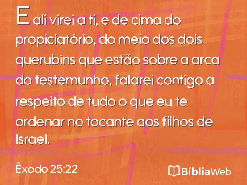 Êxodo 25:22 em imagem para compartilhar