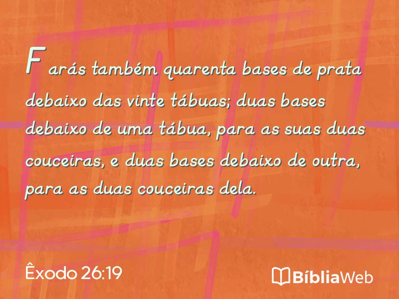 Êxodo 26:19 em imagem para compartilhar