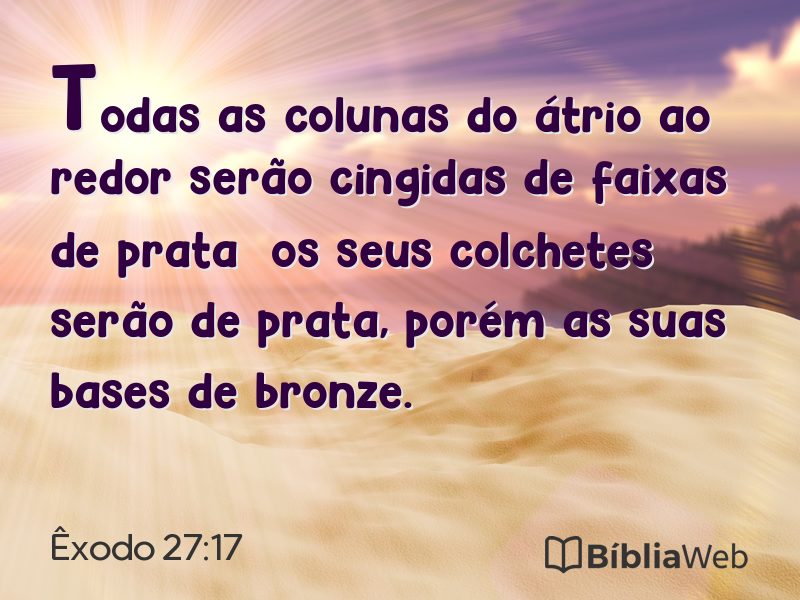 Êxodo 27:17 em imagem para compartilhar