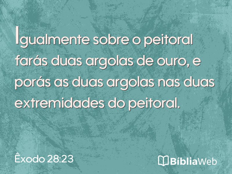 Êxodo 28:23 em imagem para compartilhar