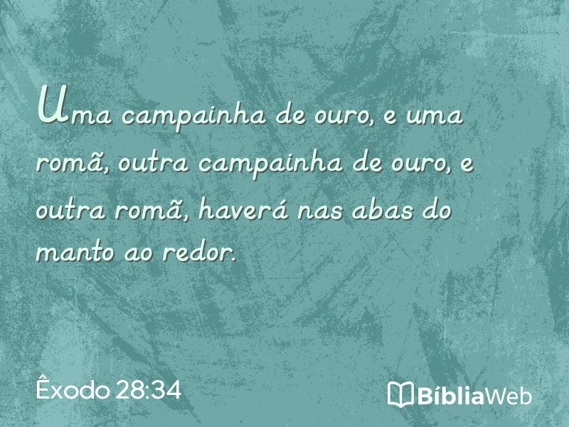 Êxodo 28:34 em imagem para compartilhar